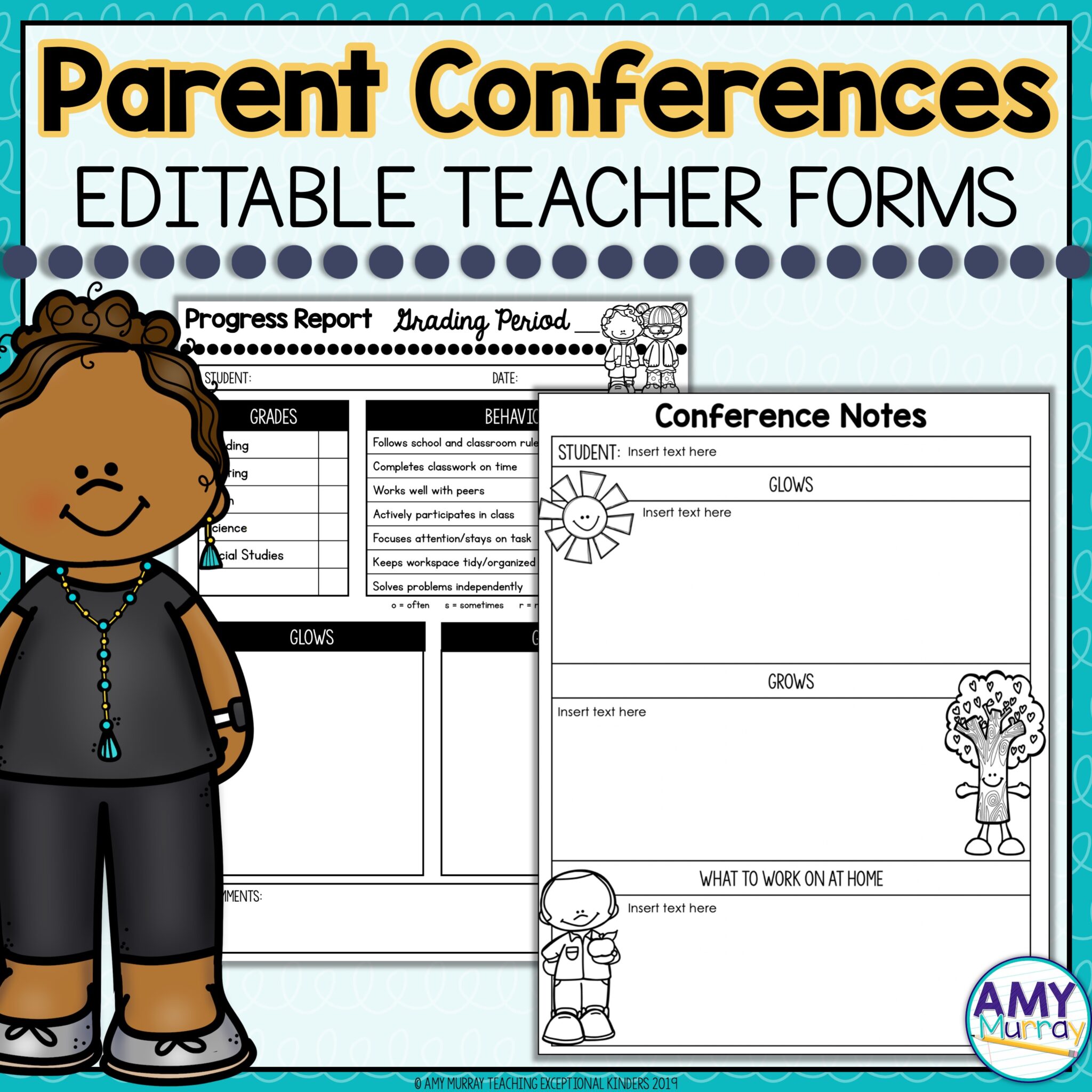 parent-teacher-conference-forms-with-editable-templates-teaching