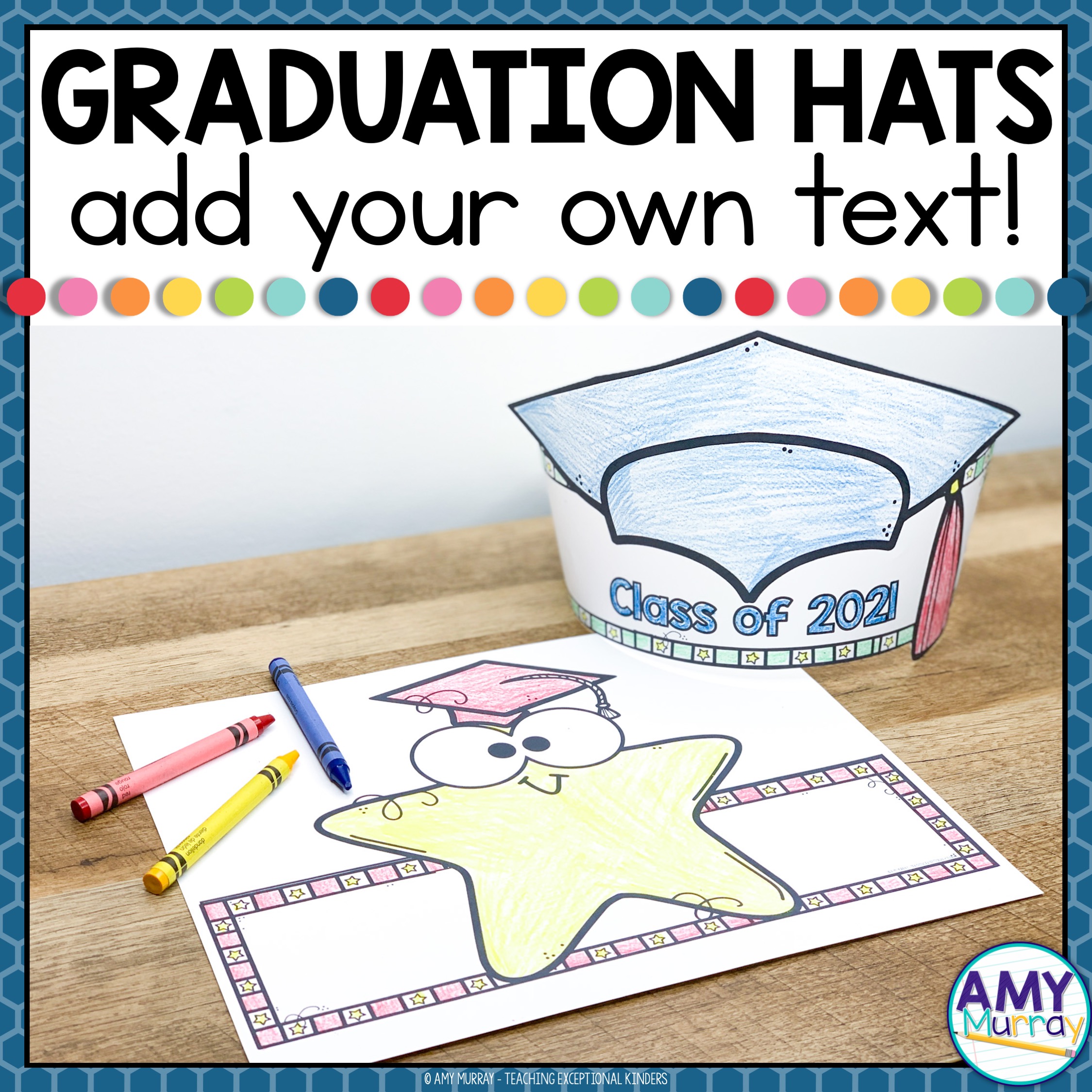 thumbnail image 2 of Kids Preschool Graduation Paper Cap 2025 Adjustable Kindergarten Graduation Hats Pre-K Grad... 2 of 12