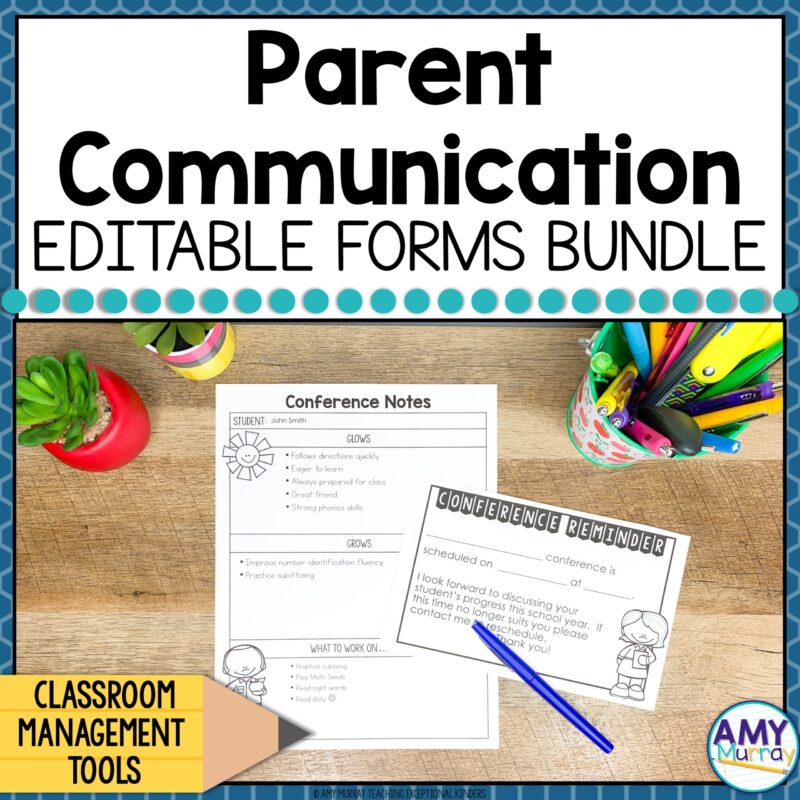 Parent Communication Editable Forms