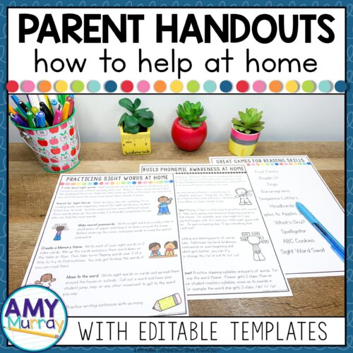 Parent Handouts - How to Help at Home