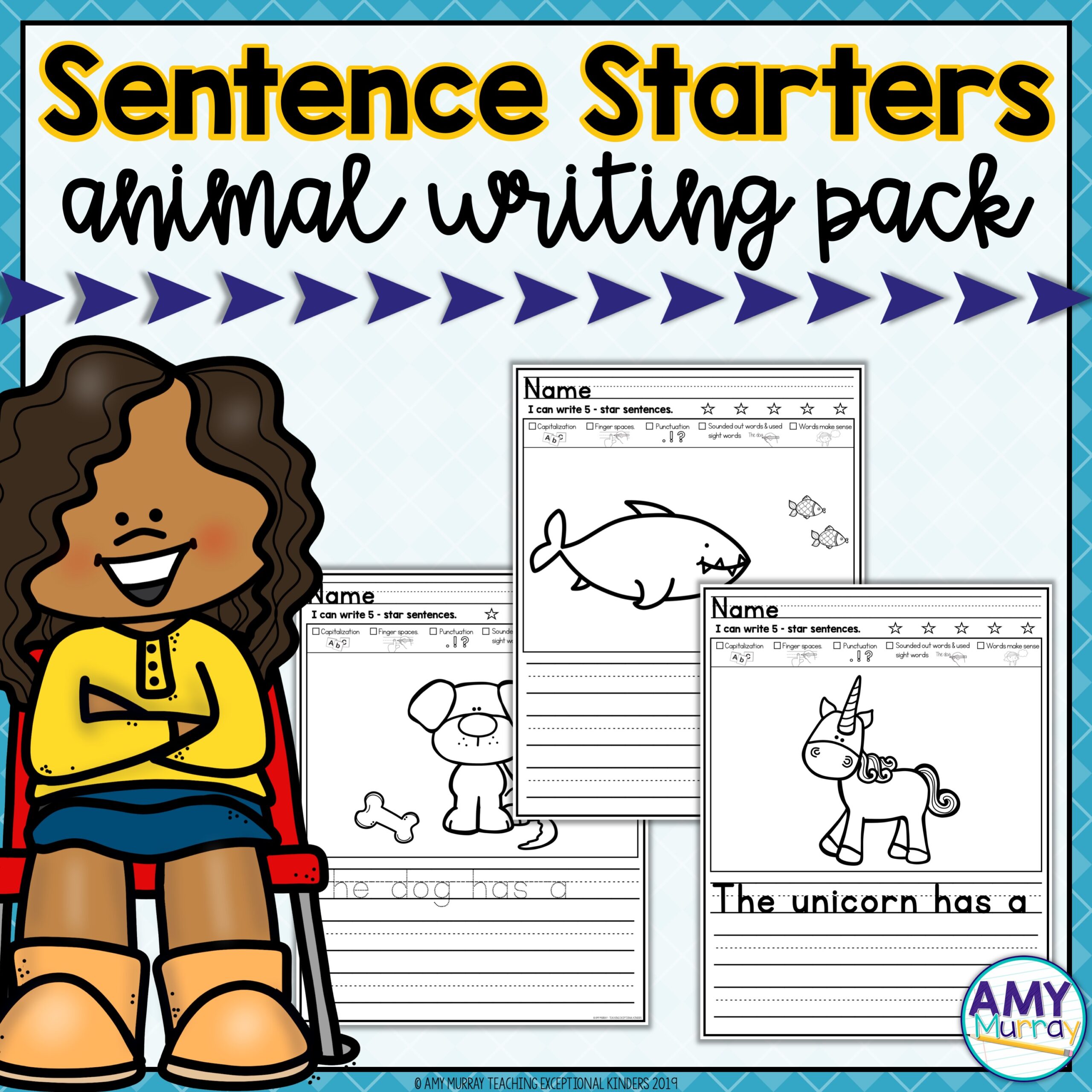 Animal Picture Writing Prompts and Sentence Starters - Teaching Exceptional  Kinders