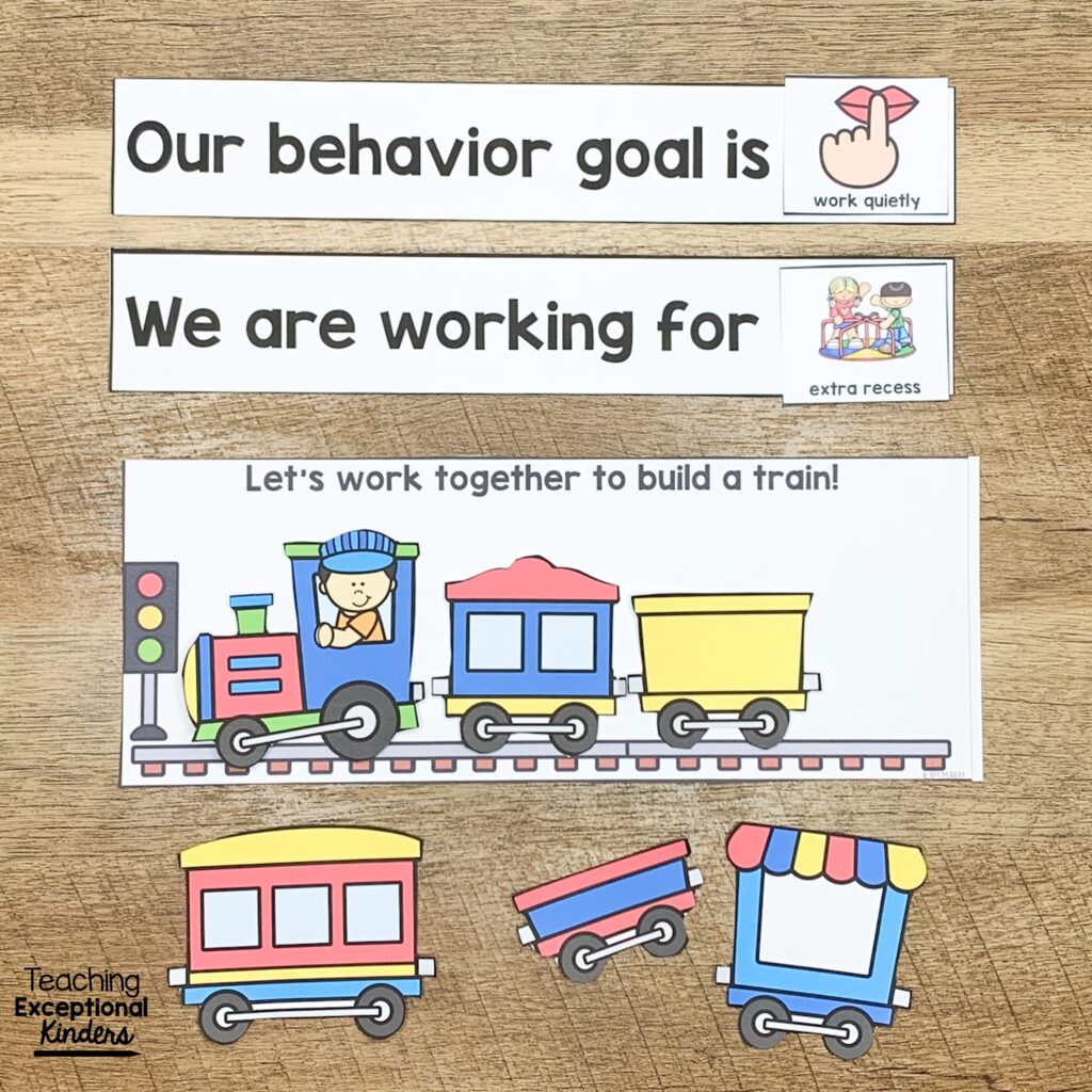 A train theme whole class behavior incentive