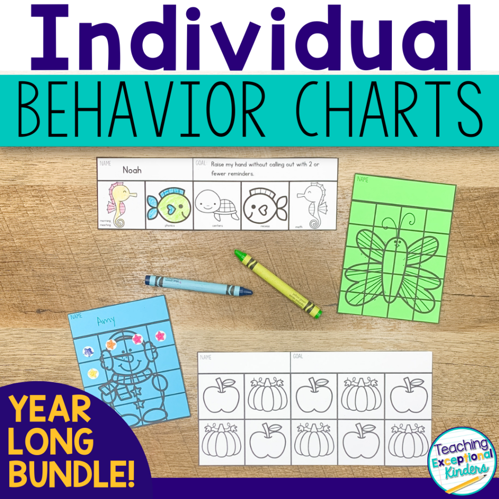 Individual Behavior Charts - Year Long Bundle!