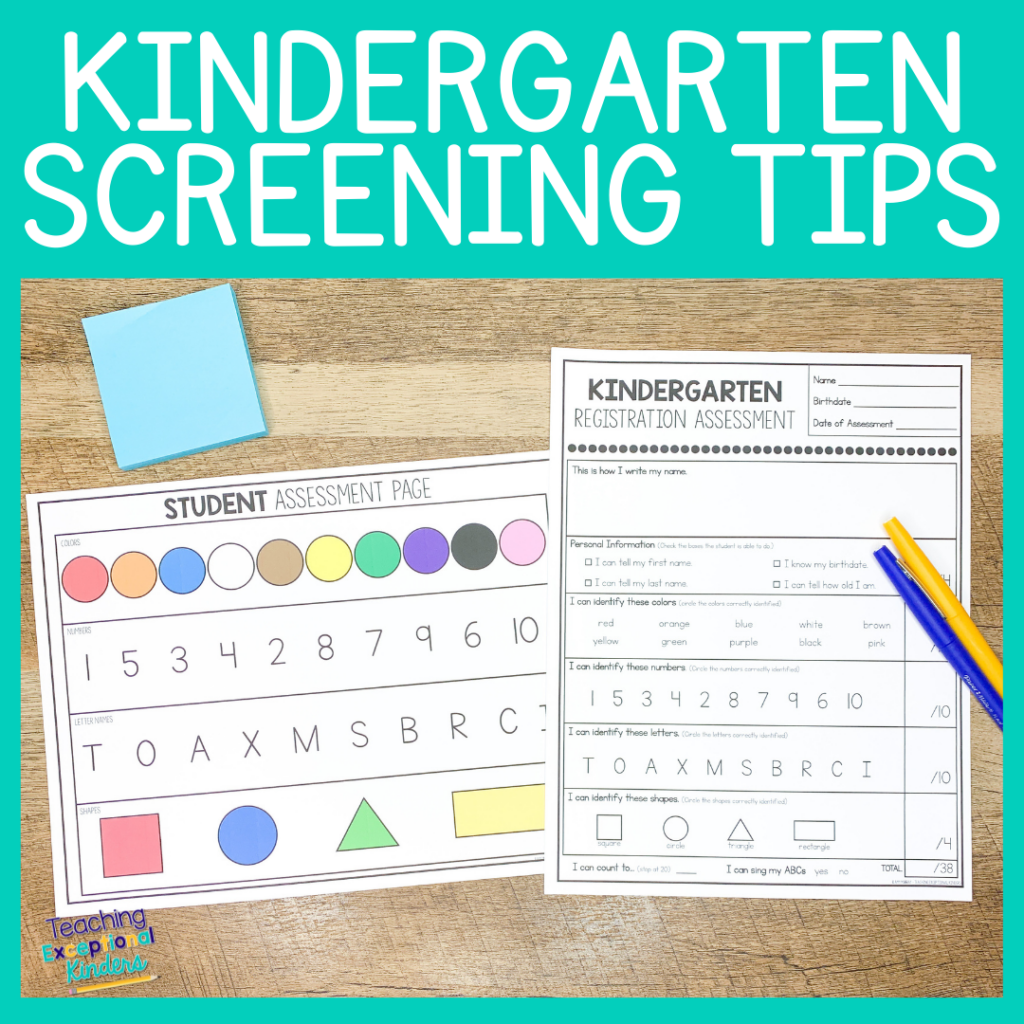 Kindergarten Screening Tips
