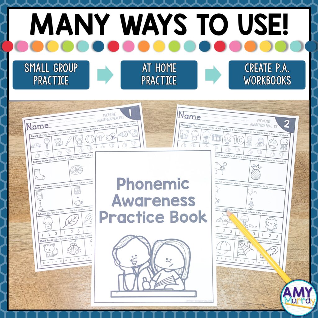 Phonemic Awareness Worksheets - Teaching Exceptional Kinders
