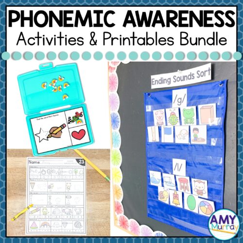 Phonemic Awareness Activities and Printables Bundle
