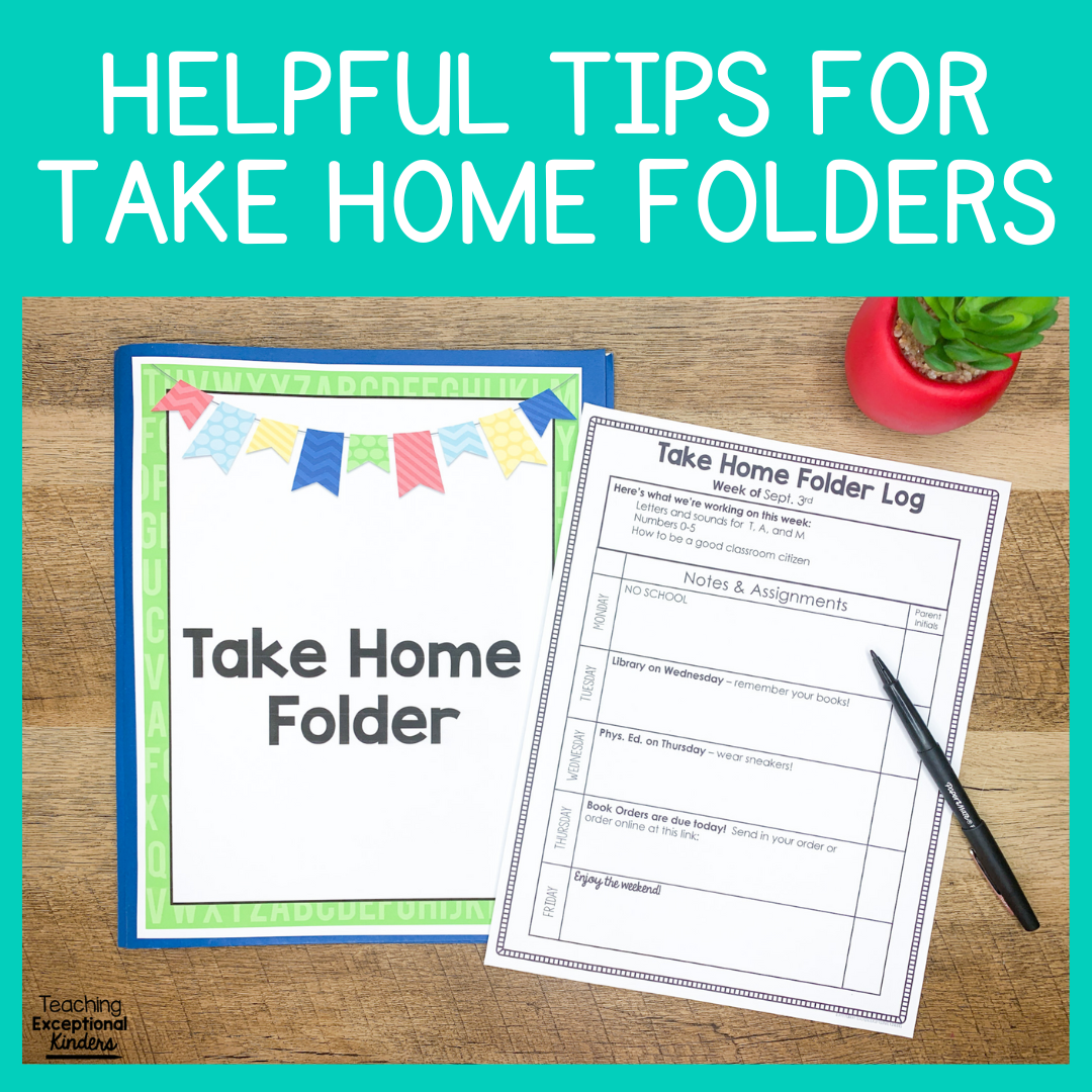Helpful tips for take home folders