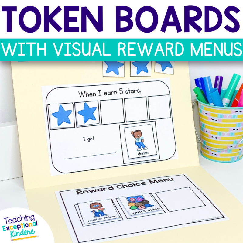 Token Boards with Visual Reward Menus