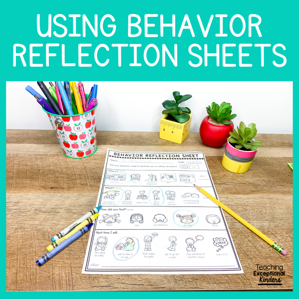 Using Behavior Reflection Sheets