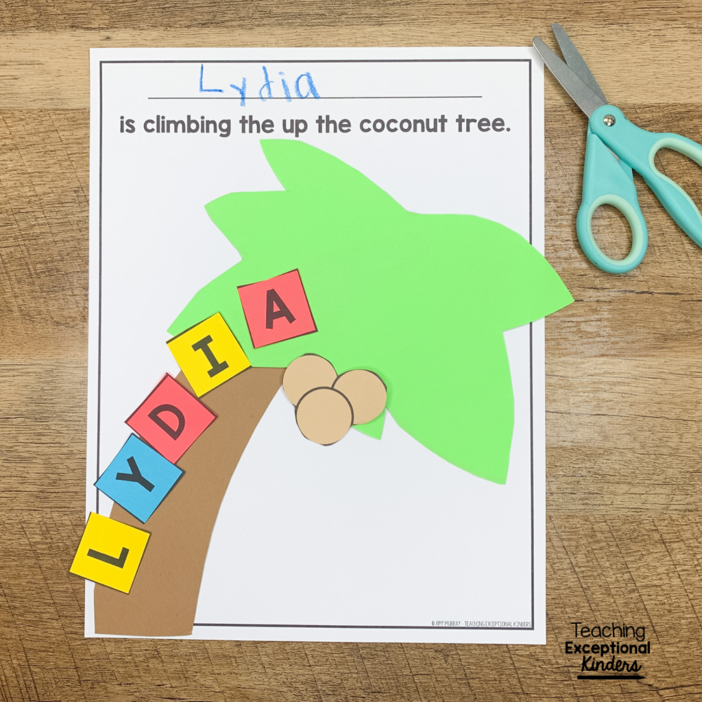 A coconut tree name craft