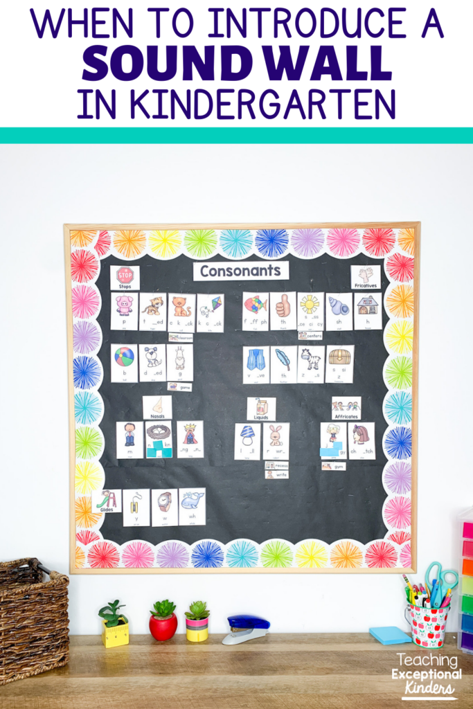 When to introduce a sound wall in kindergarten