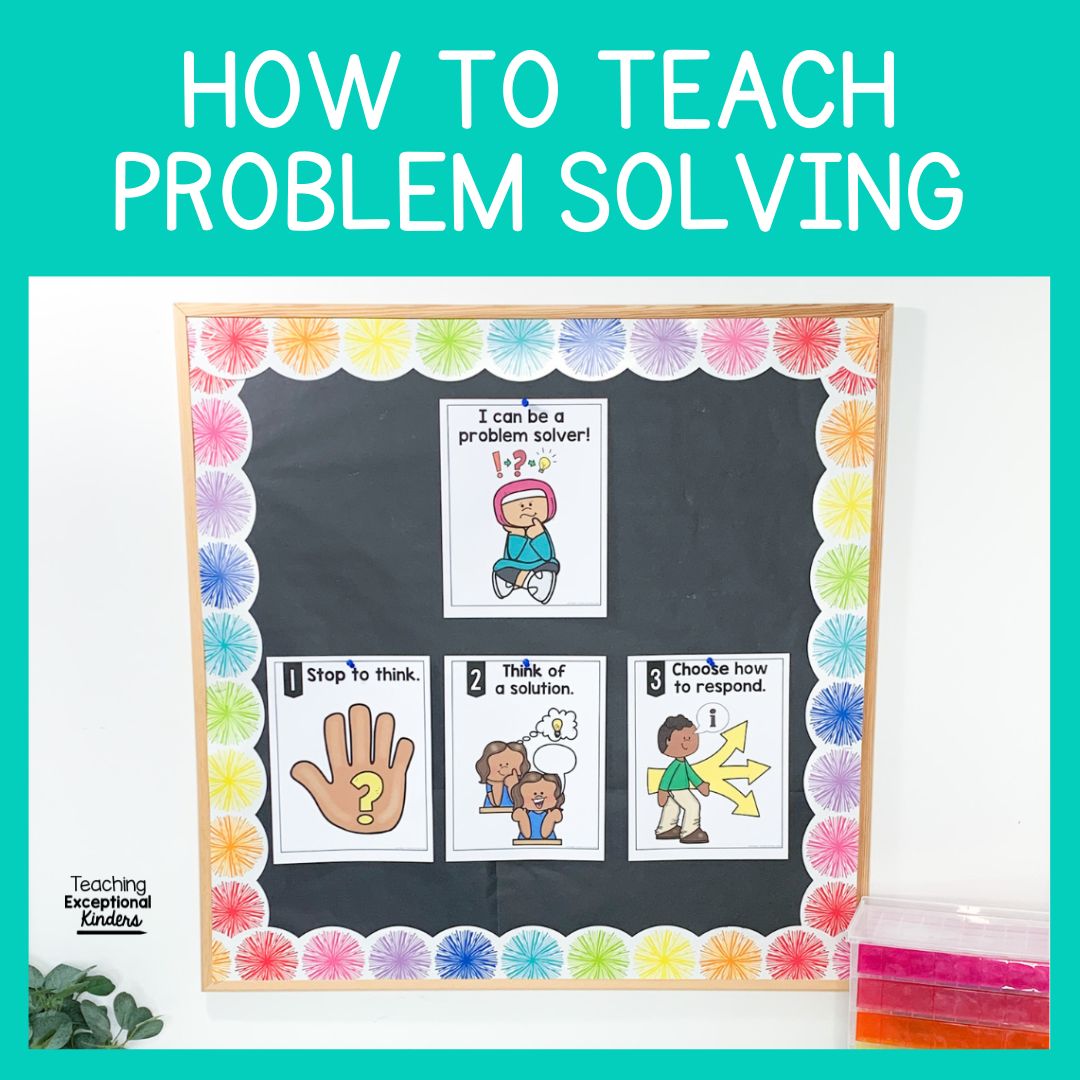 how to teach problem solving for kindergarten