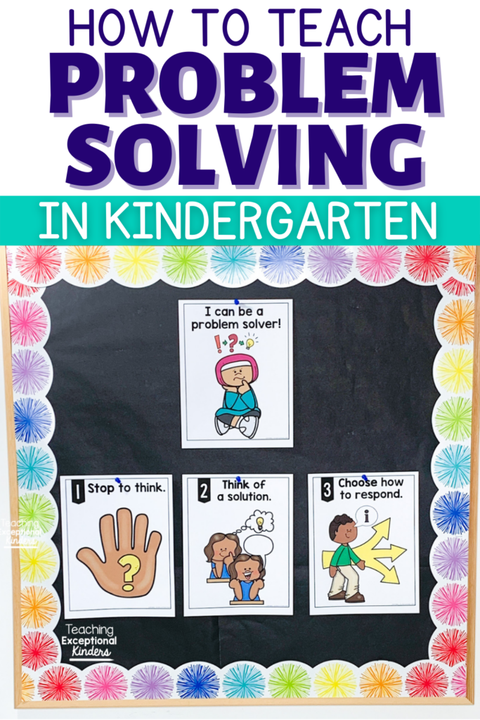 How to teach problem solving in kindergarten