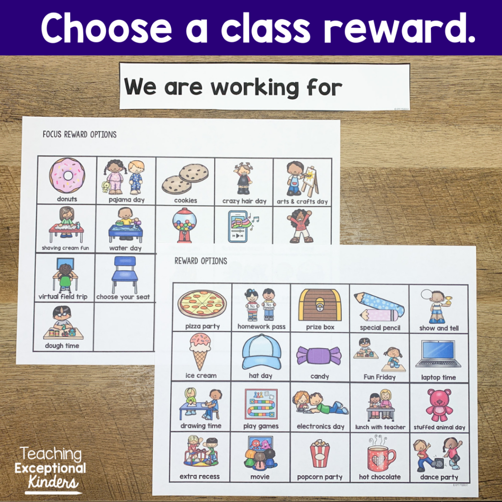 Two pages of class reward icons - Choose a class reward