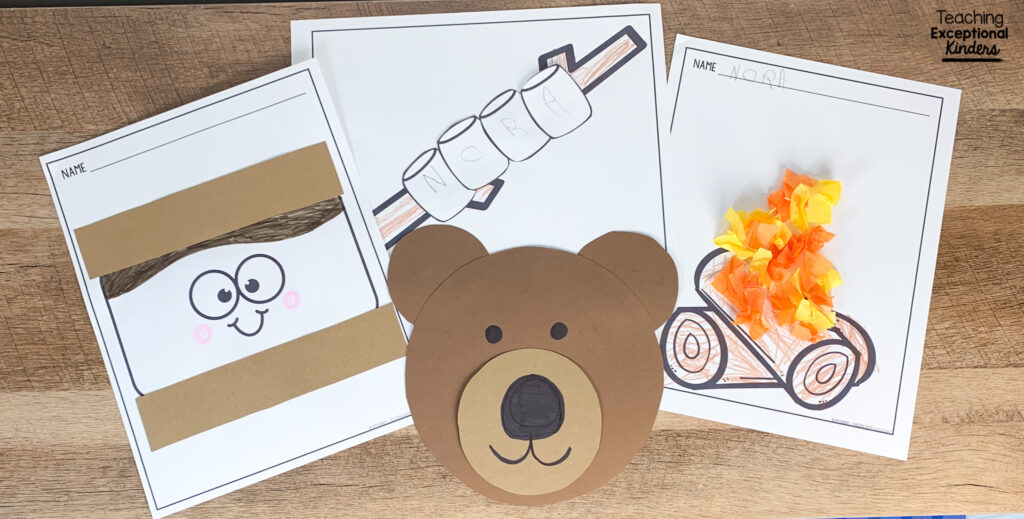 Four crafts for camp kindergarten