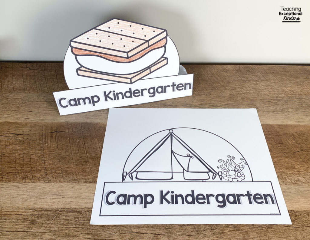 Two Camp Kindergarten hats