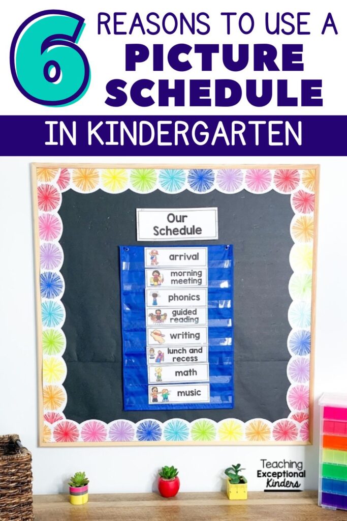 6 Reasons to Use a Picture Schedule in Kindergarten