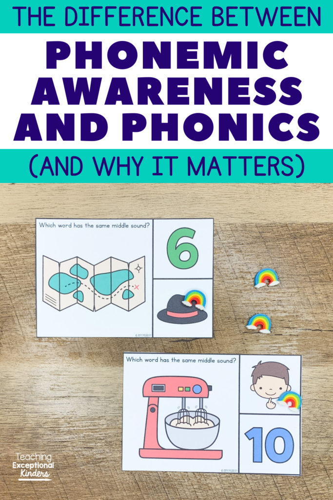 The difference between phonemic awareness and phonics (and why it matters)
