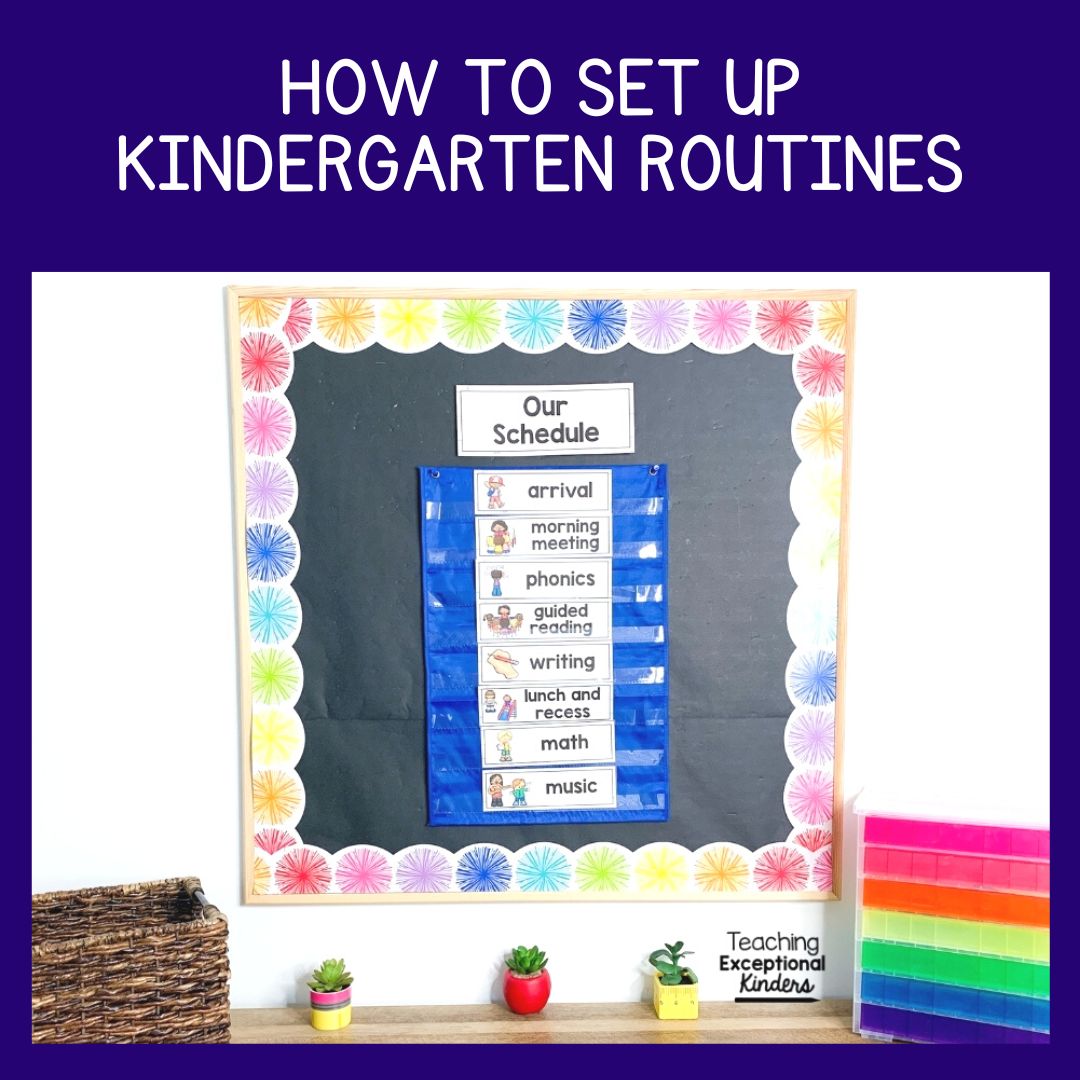 How to set up kindergarten routines