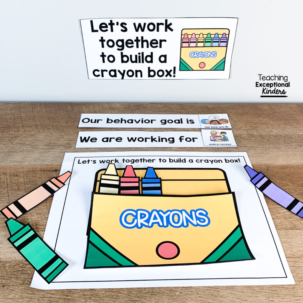Crayon box build a reward system