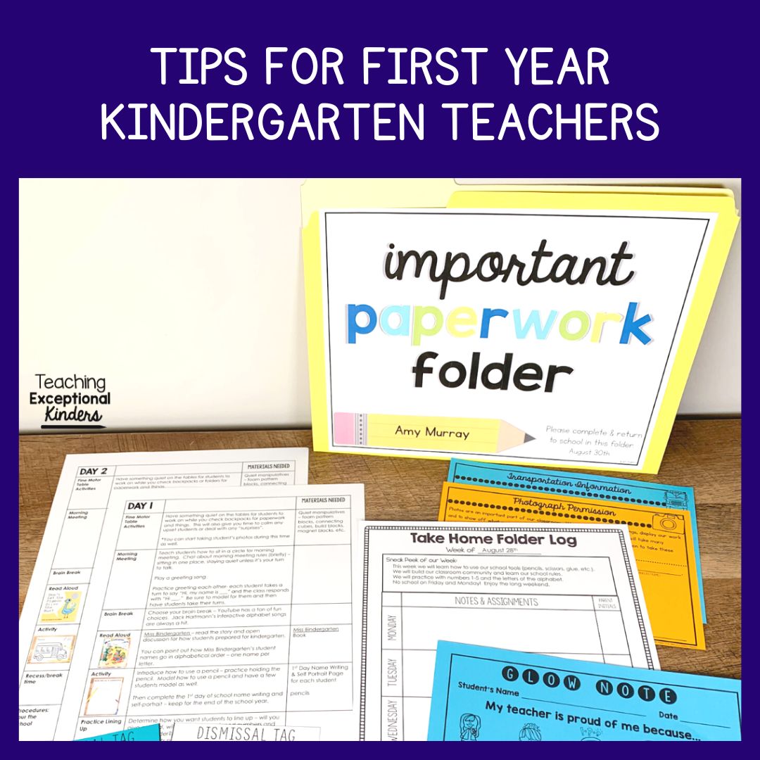 Tips for First Year Kindergarten Teachers