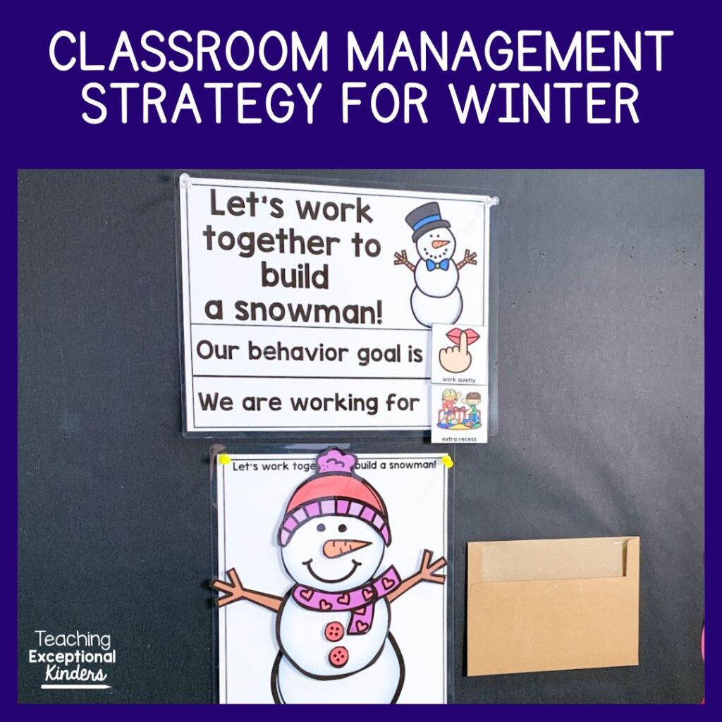 Classroom management strategy for winter