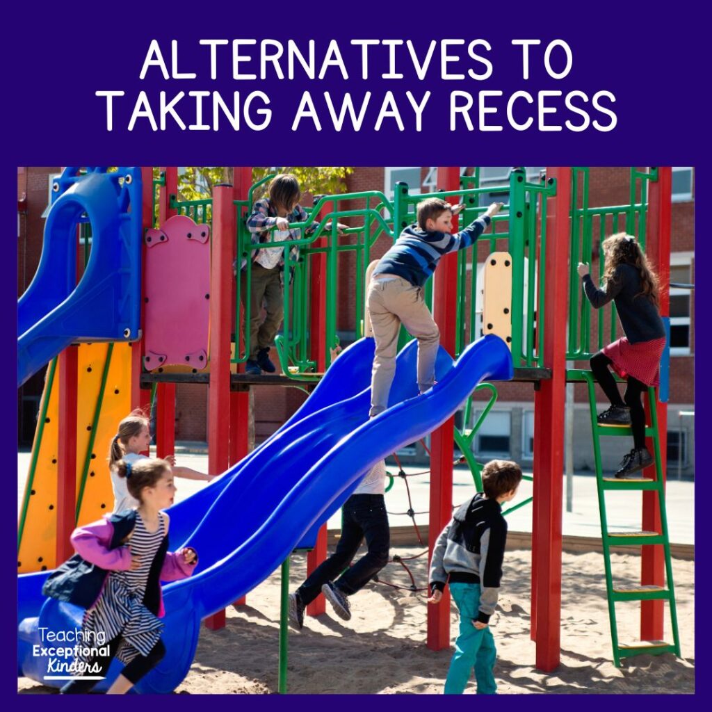 Alternatives to taking away recess