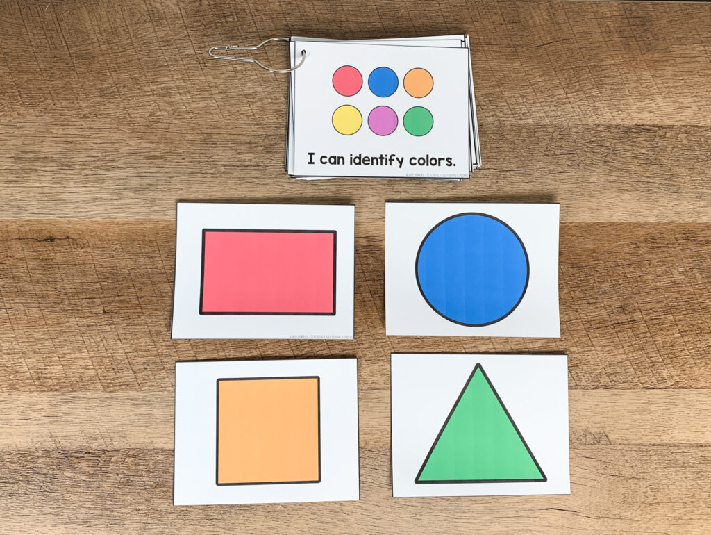 Shape and color readiness cards