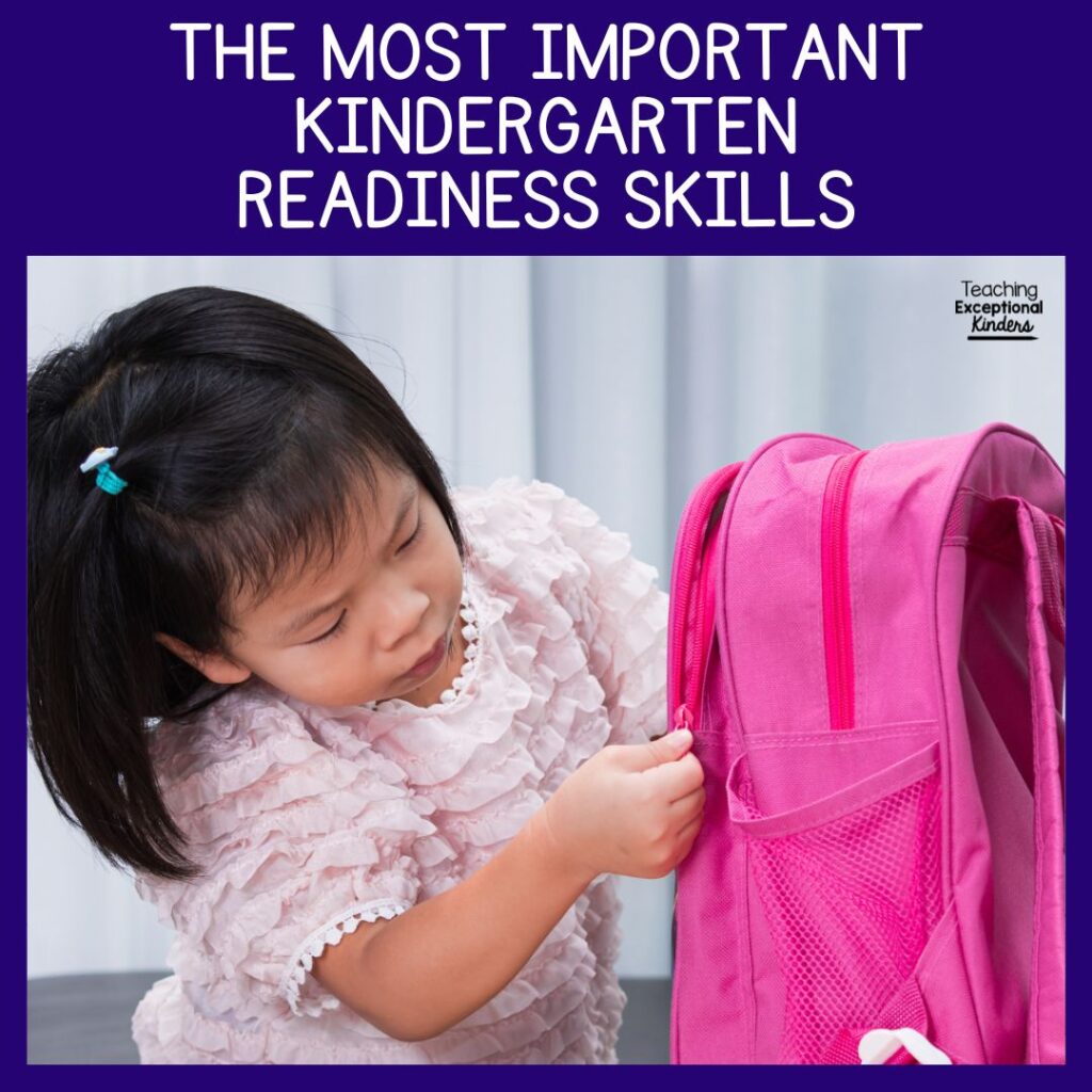 The most important kindergarten readiness skills