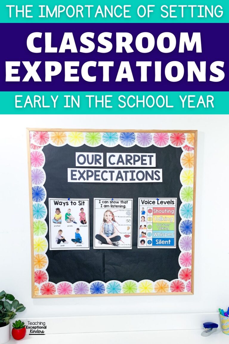 The Importance of Setting Classroom Expectations Early - Teaching ...