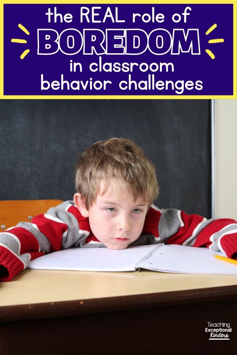 The REAL Role of Boredom in Classroom Behavior Challenges - Teaching ...